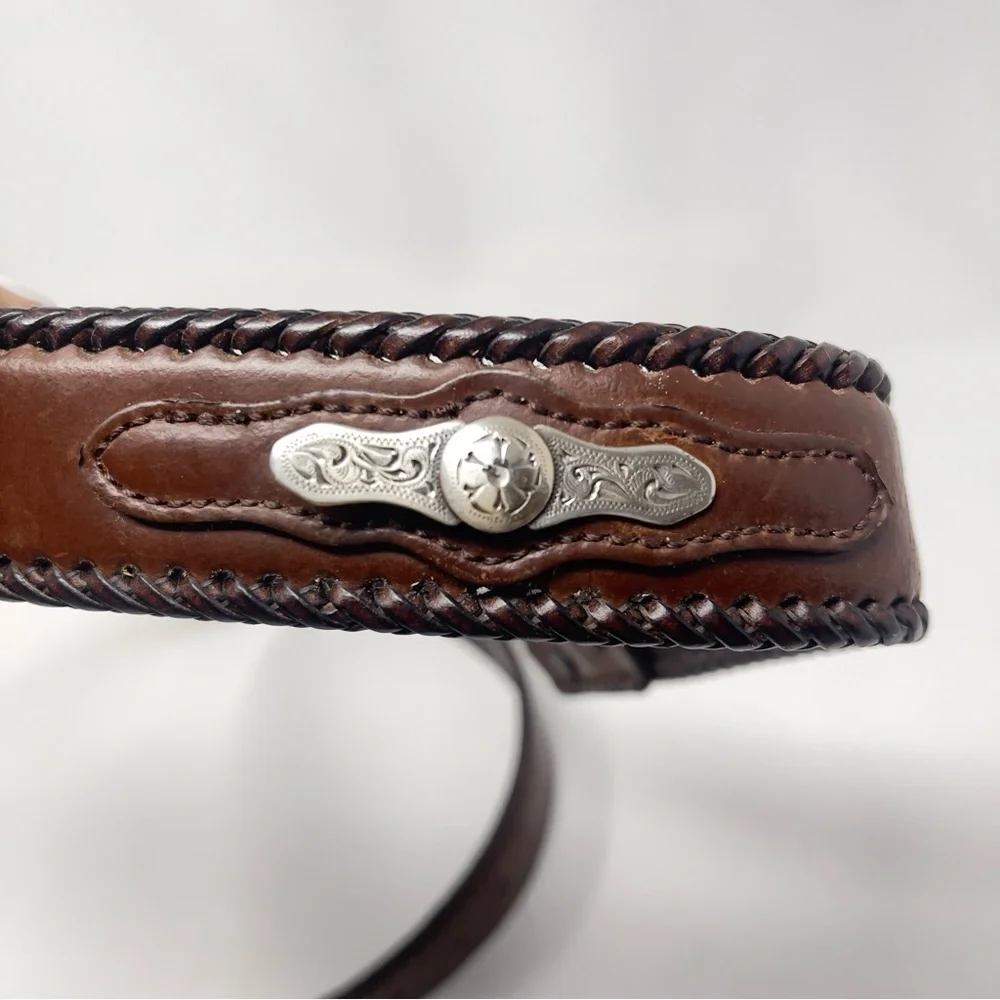 Nocona‎ Genuine Leather Belt Size 42 | Western Tooled Belt | Add Your Own Buckle